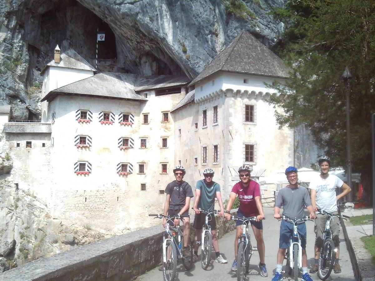 15 min bike ride to Predjama castle.. 15 min bike ride to Predjama castle..