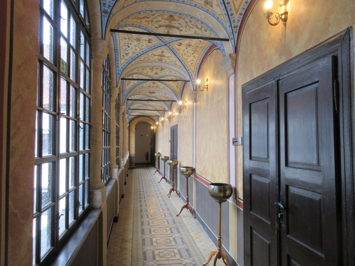 magnificent restored corridor at Sevnica castle.. magnificent restored corridor at Sevnica castle..