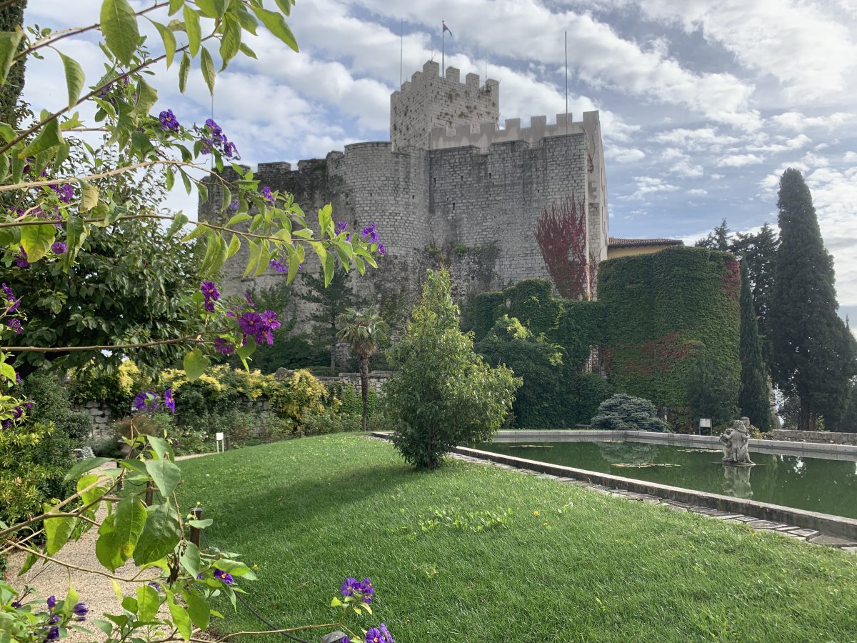 Duino Castello sits on top of a cliff and is just over the border from the Lodge.. Duino Castello sits on top of a cliff and is just over the border from the Lodge..