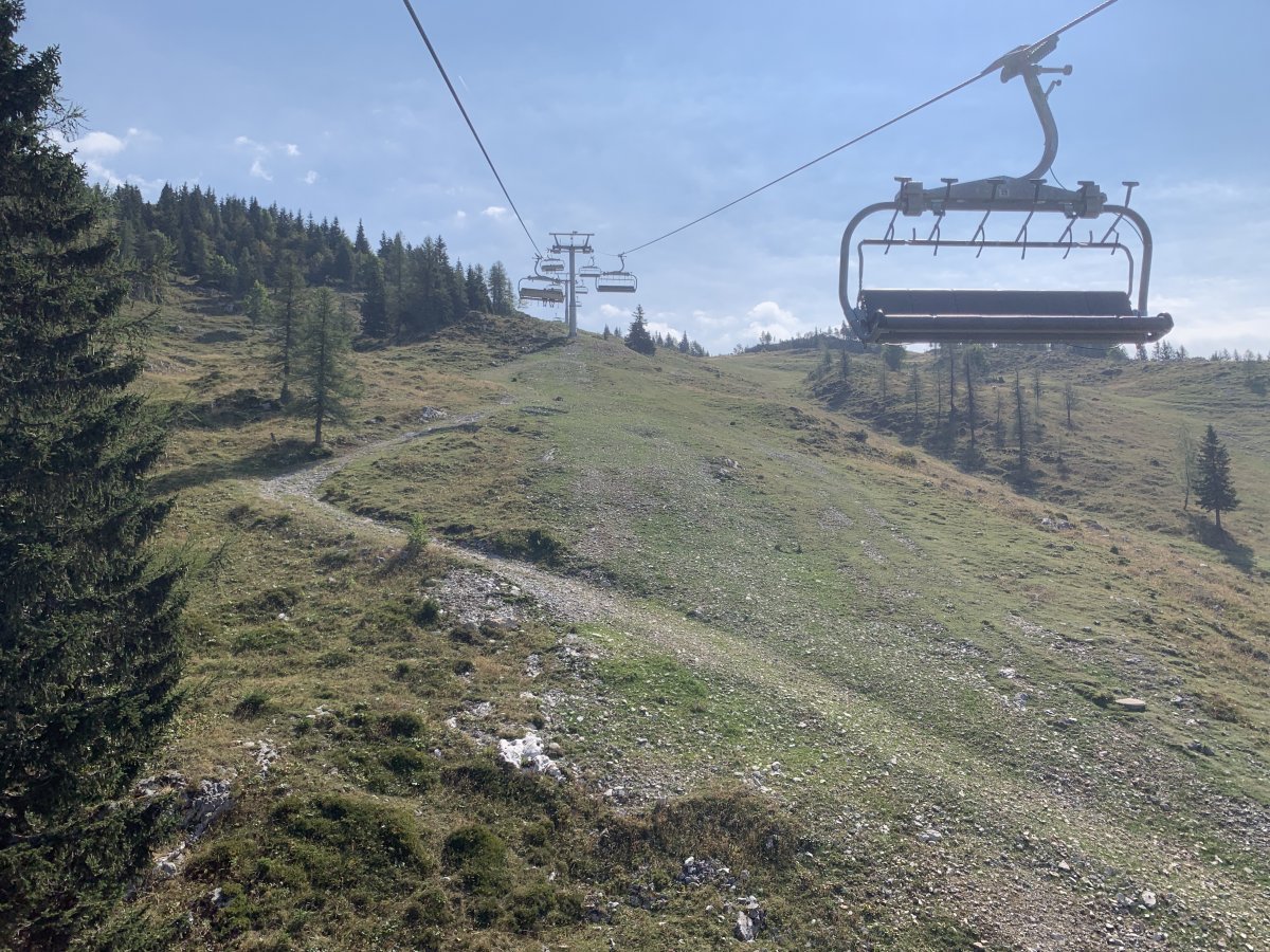 Comfy modern ski lift seats to ride up and down in.. Comfy modern ski lift seats to ride up and down in..