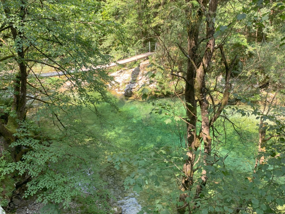 In summer local kids jump off this bridge into the crystal clear, cold water.. Maybe you will too..