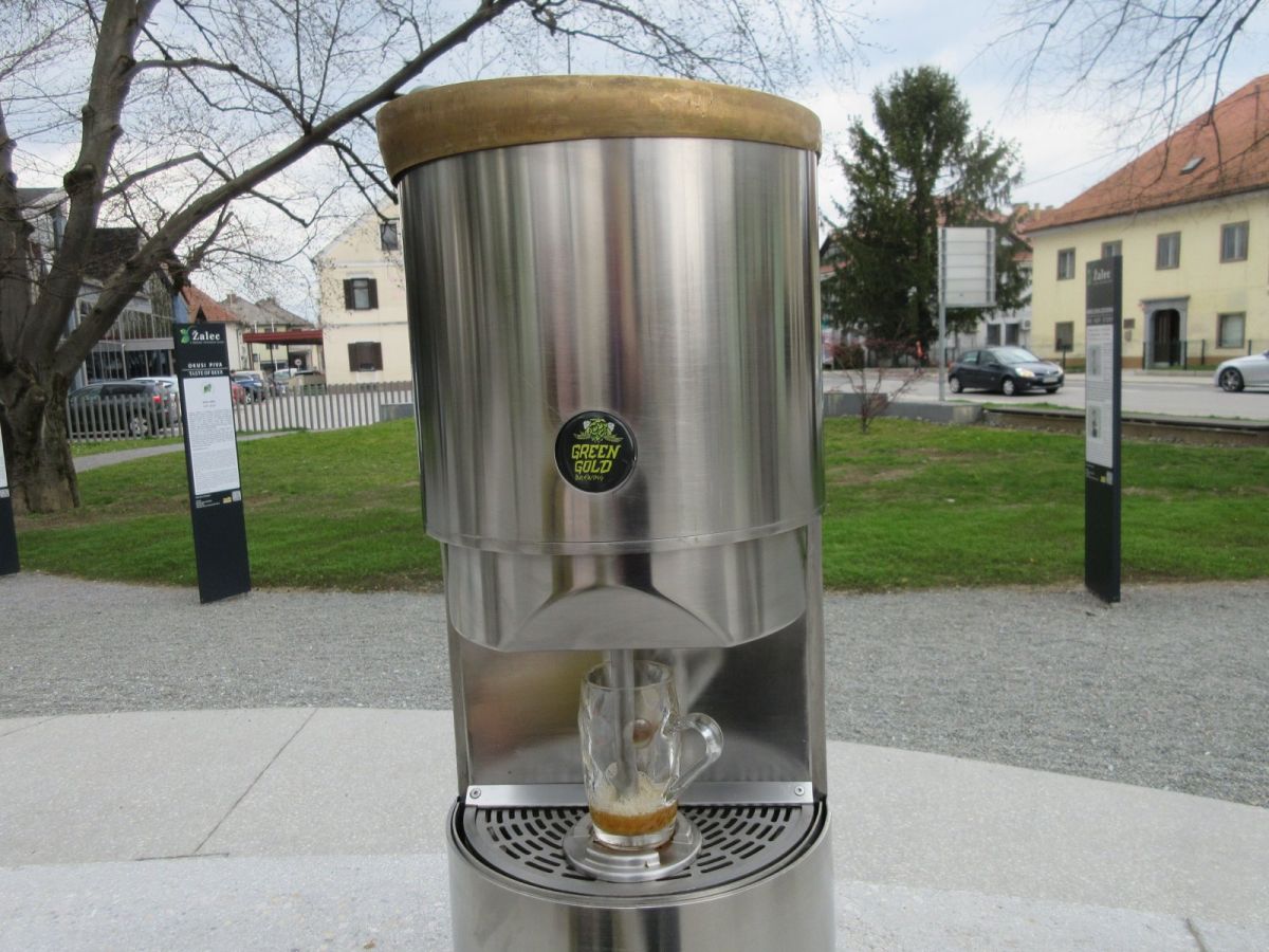 that Beer Fountain in Slovenia!