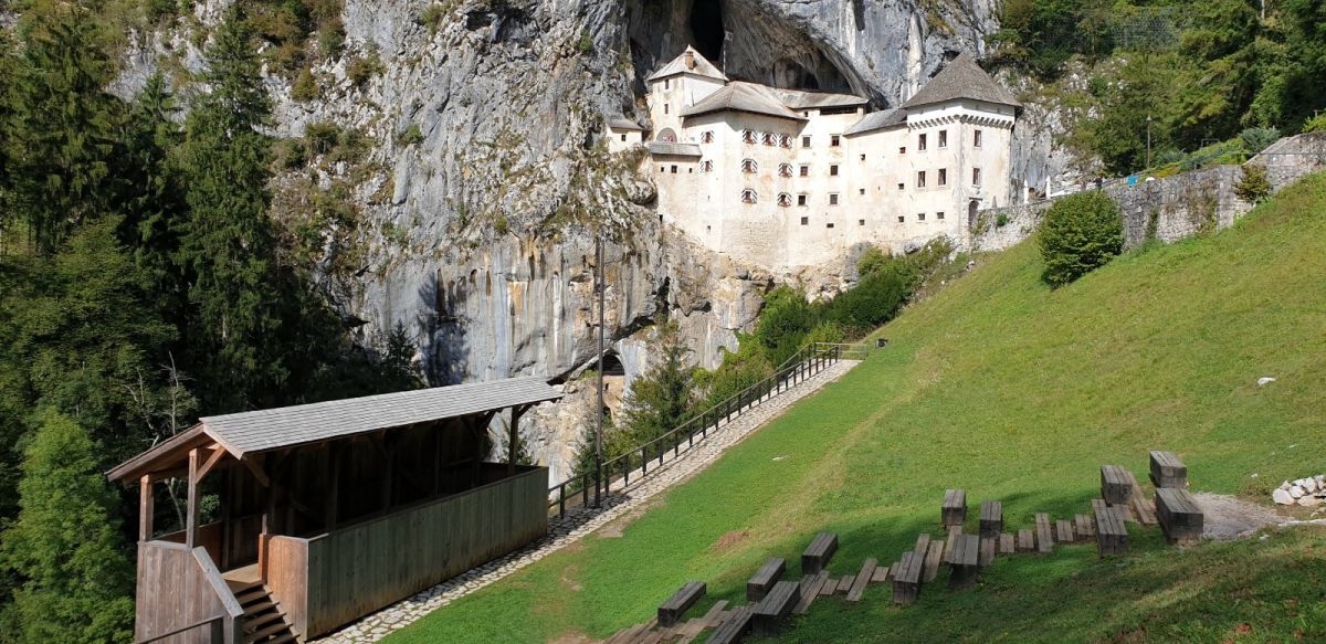 the Batcave at Predjama castle