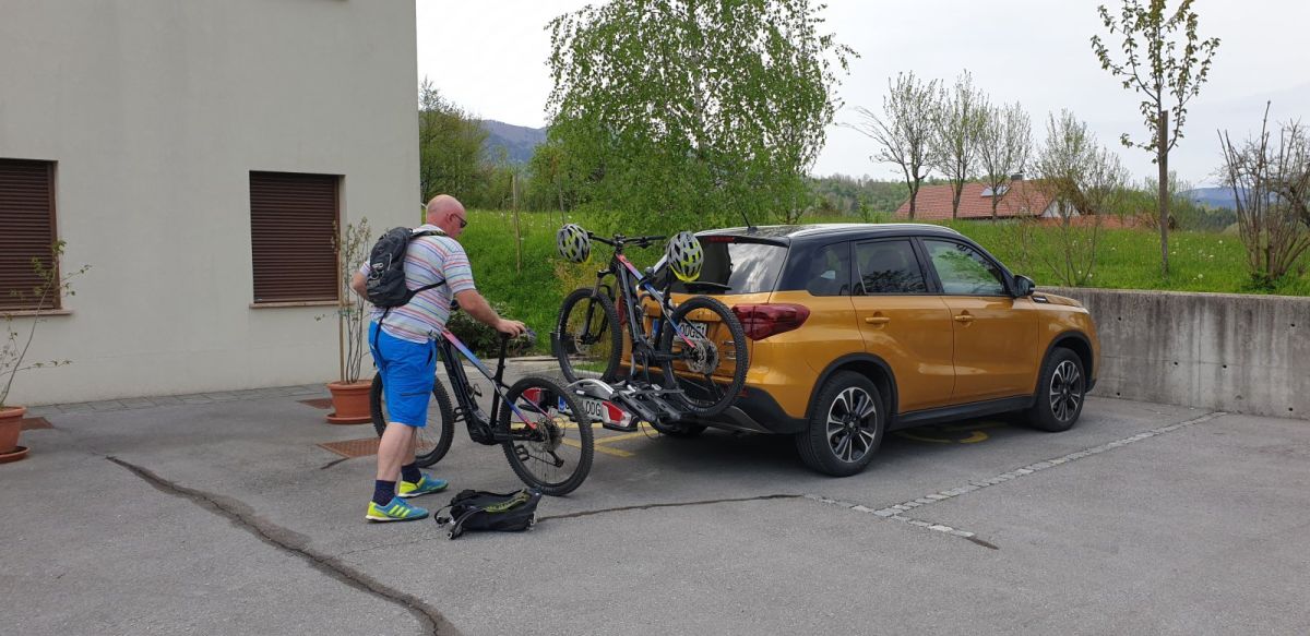 with our new bike carrier, we can also drop you off at Secret locations and you can spend the day exploring and E biking back to the Lodge!
