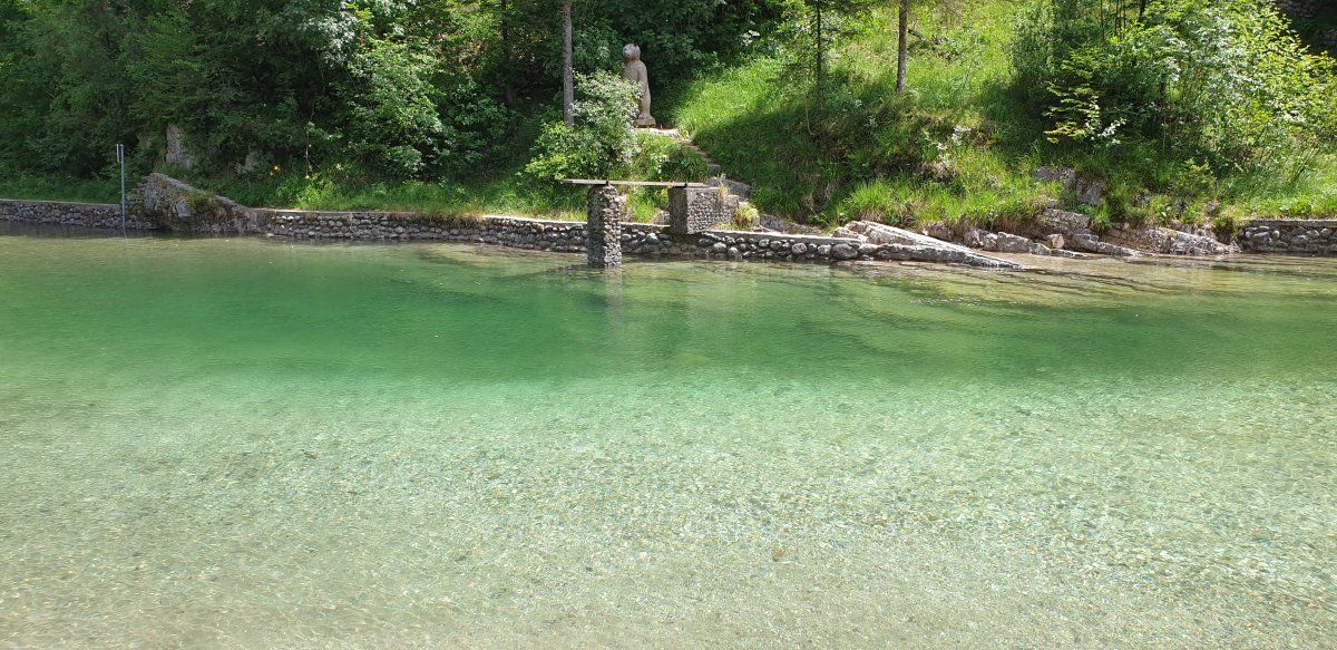 it is a natural swimming location.. it is a natural swimming location..