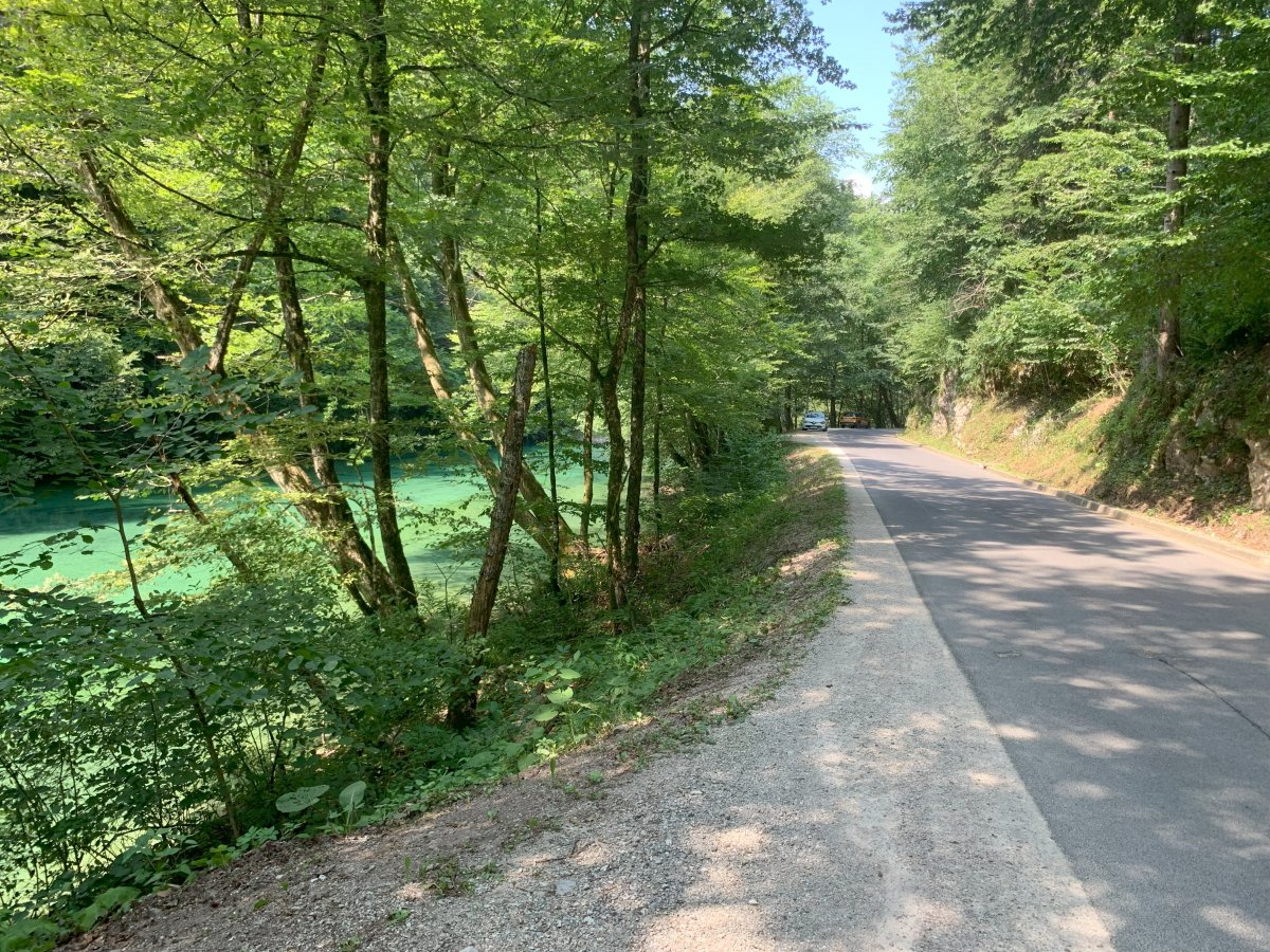 There are pockets of parking all up this narrow river road, so you should be able to find your perfect spot.. There are pockets of parking all up this narrow river road, so you should be able to find your perfect spot..