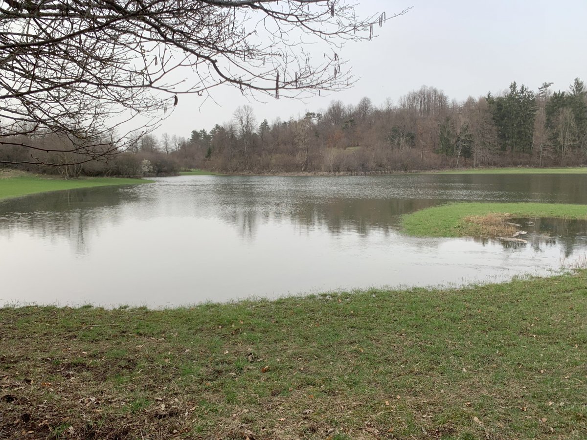 Exciting photo of the little PARSKO Disappearing lake appearing in March near Parje..