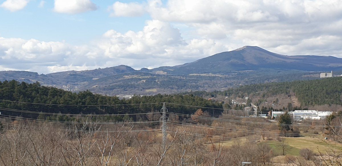 Great vista here of the gradual slope that leads up Vremcisca Weather mountain from the Pivka side.. Great vista here of the gradual slope that leads up Vremcisca Weather mountain from the Pivka side..
