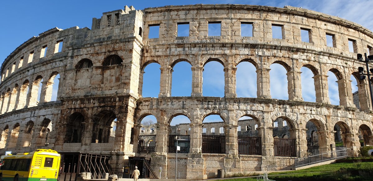 a trip to the 5th largest, still standing Roman ampitheatre is at your fingertips in Pula.. a trip to the 5th largest, still standing Roman ampitheatre is at your fingertips in Pula..