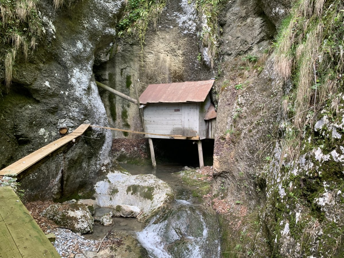 the furthest cabin in the ubermagnificant Franja secret Partisans Hospital, hidden half way up a mountain.. the furthest cabin in the ubermagnificant Franja secret Partisans Hospital, hidden half way up a mountain..