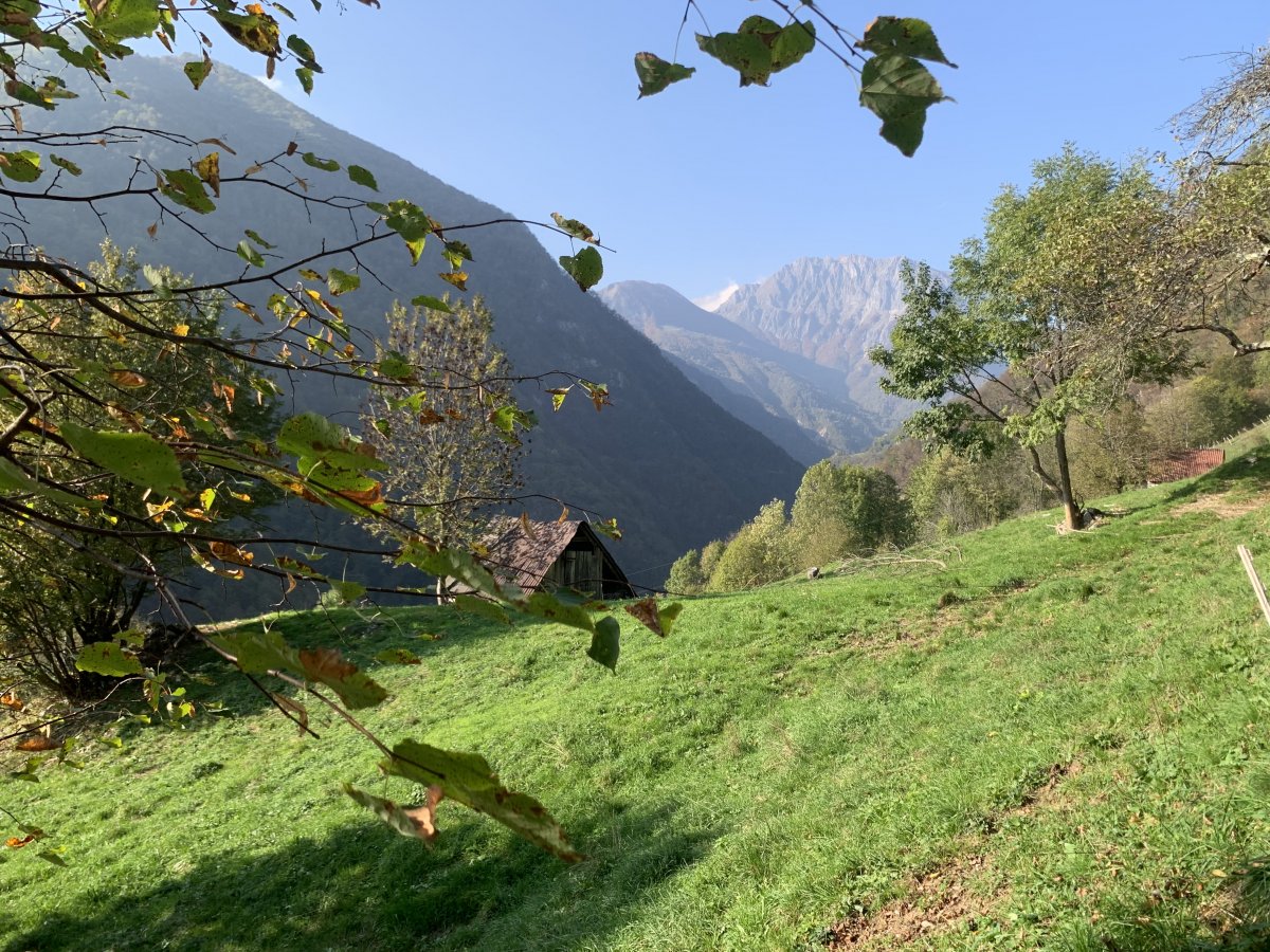 sensational view of the Alps on the way to the secret Tolmin Gorge cafe.. sensational view of the Alps on the way to the secret Tolmin Gorge cafe..