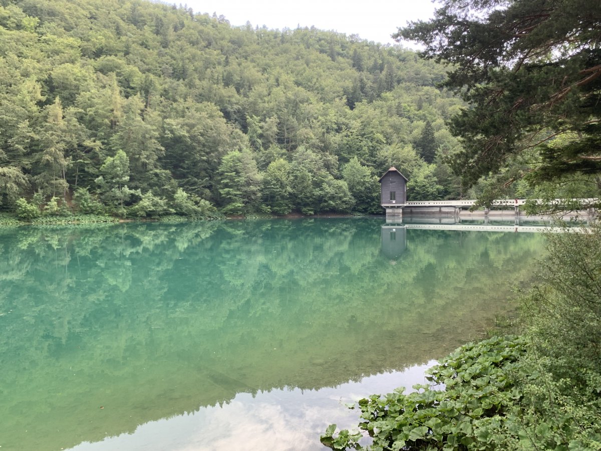 the lake is a man made reservoir along the river.. the lake is a man made reservoir along the river..