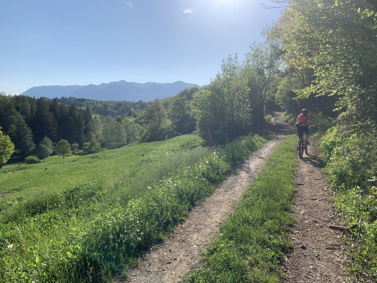 no ticket required to E Bike in Green paradise along the St James Pilgrim path.. no ticket required to E Bike in Green paradise along the St James Pilgrim path..