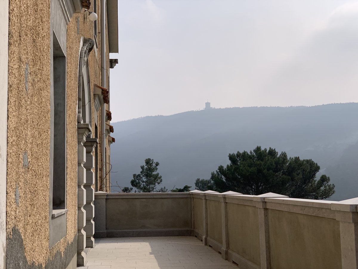 Already high up on the hill at the castle, this is the stunning view up higher to the museum tower.. Already high up on the hill at the castle, this is the stunning view up higher to the museum tower..