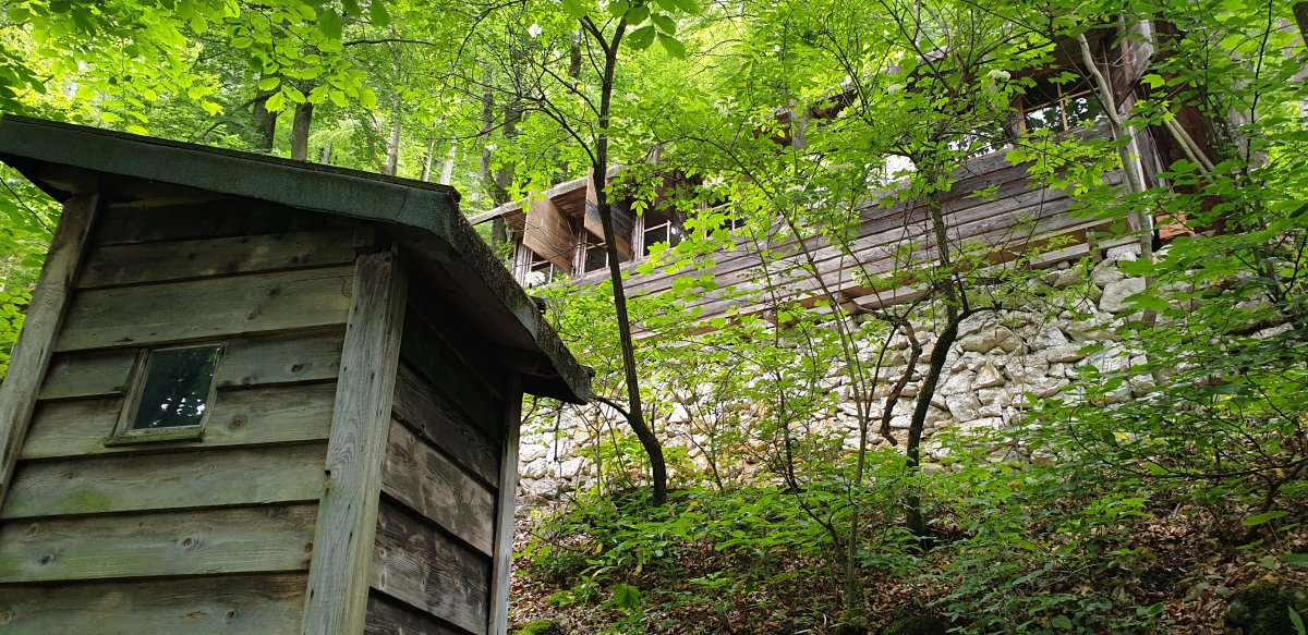 sentry hut guarding the secret printing press.. sentry hut guarding the secret printing press..