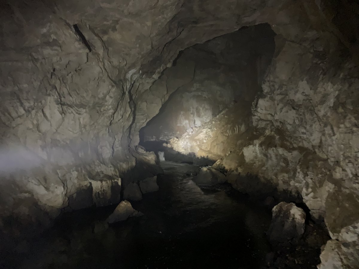 this water comes from the Postojna cave and will very soon smash into the river Rak to create a new river Unica..