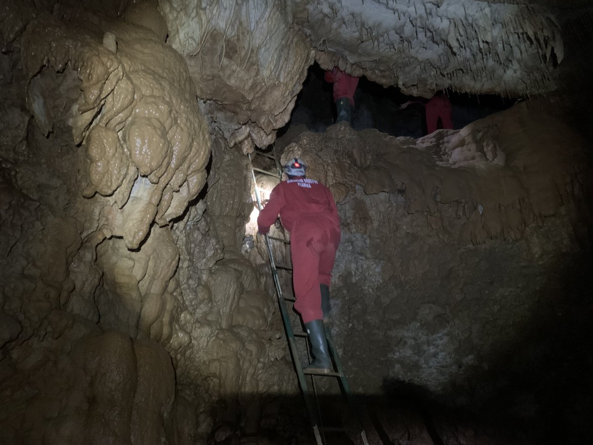 go up this ladder to enter the final chamber..