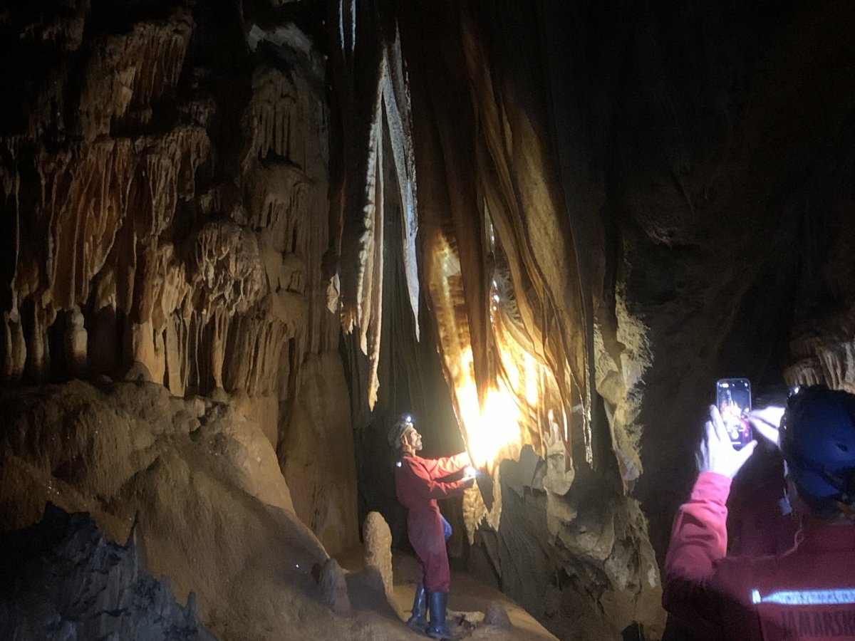 the chamber tour at the end of the cave goes on and on from wonder to wonder..