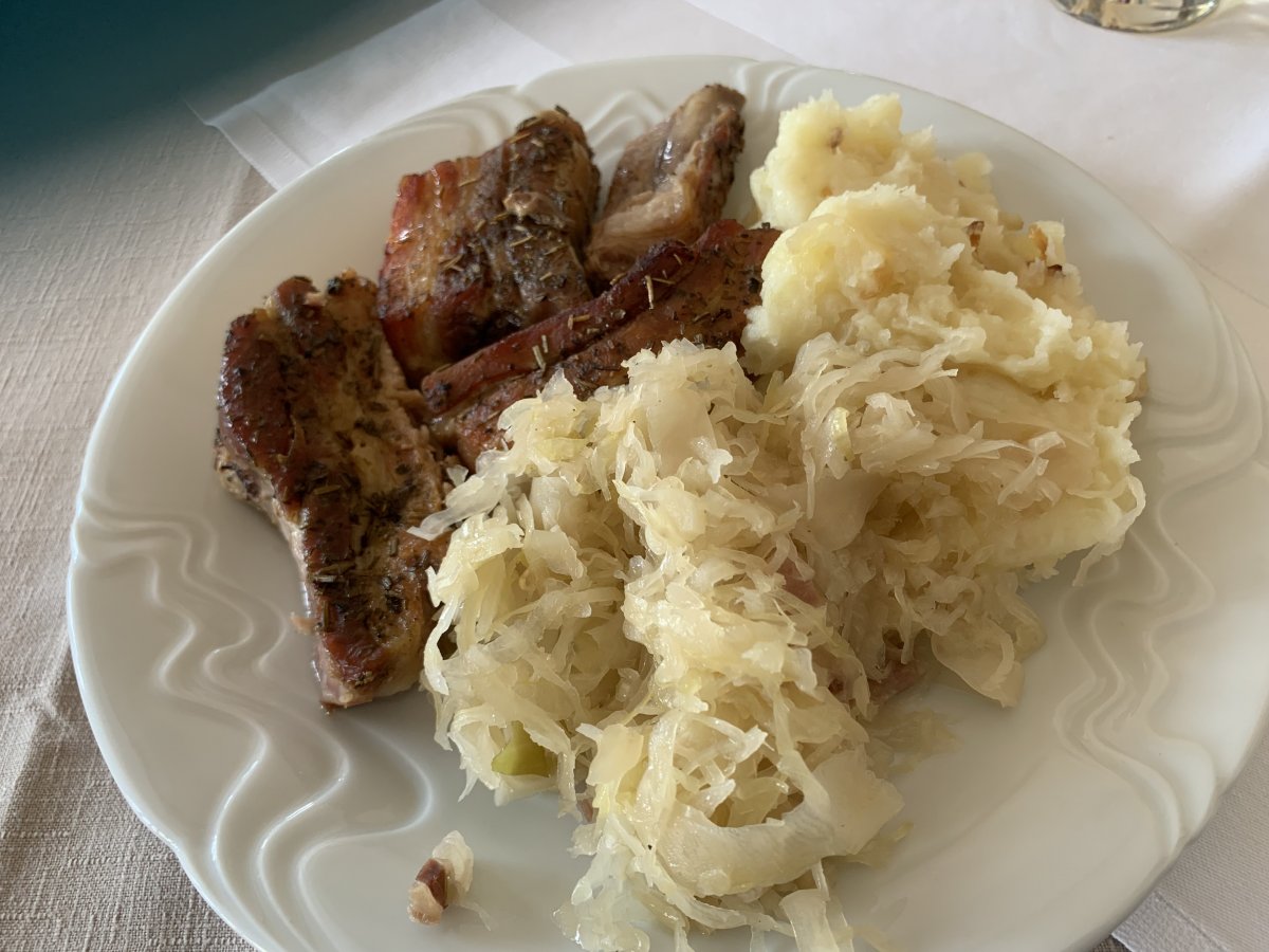 a hearty Brkini Sunday lunch at Pri Filetu farmhouse in Slope.. a hearty Brkini Sunday lunch at Pri Filetu farmhouse in Slope..