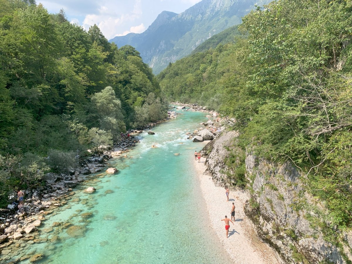 White beaches, turquoise water and an Alpine backdrop.. White beaches, turquoise water and an Alpine backdrop..