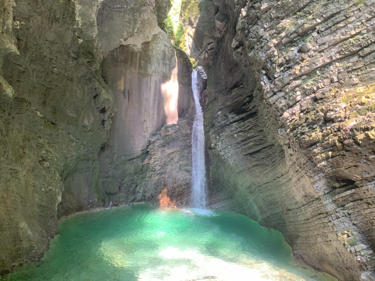 a tricky drive across the Alps from Bled or an easy drive up from the Lodge to the most beautiful waterfall in Slovenia.. a tricky drive across the Alps from Bled or an easy drive up from the Lodge to the most beautiful waterfall in Slovenia..