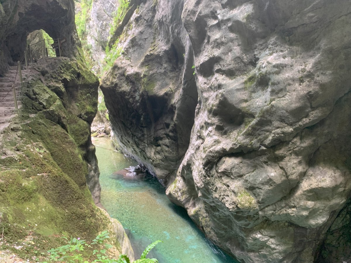 Tolmin Gorge is one of the most missed gorges in Slovenia, but we have it as the second best gorge in Green Slovenia.. Tolmin Gorge is one of the most missed gorges in Slovenia, but we have it as the second best gorge in Green Slovenia..