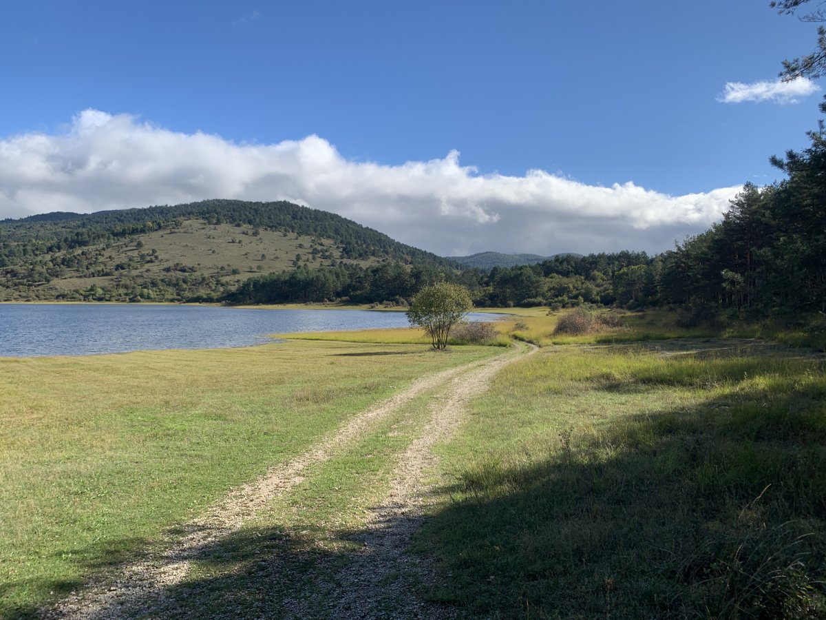 the second largest of the 17 Disappearing Lakes of Pivka fills to half size.. We biked here.. the second largest of the 17 Disappearing Lakes of Pivka fills to half size.. We biked here..