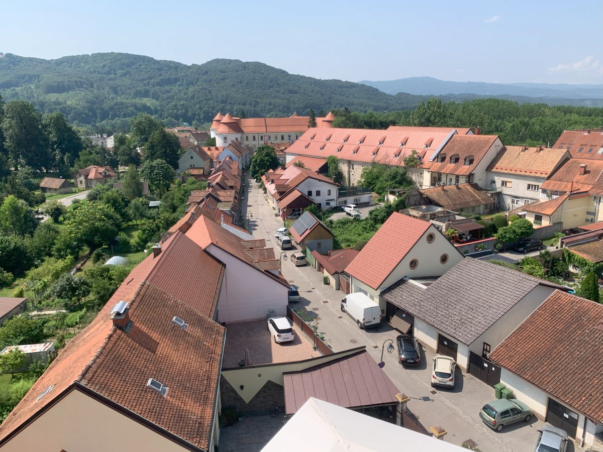 There is a direct line from the castle to the tower and just one street of There is a direct line from the castle to the tower and just one street of