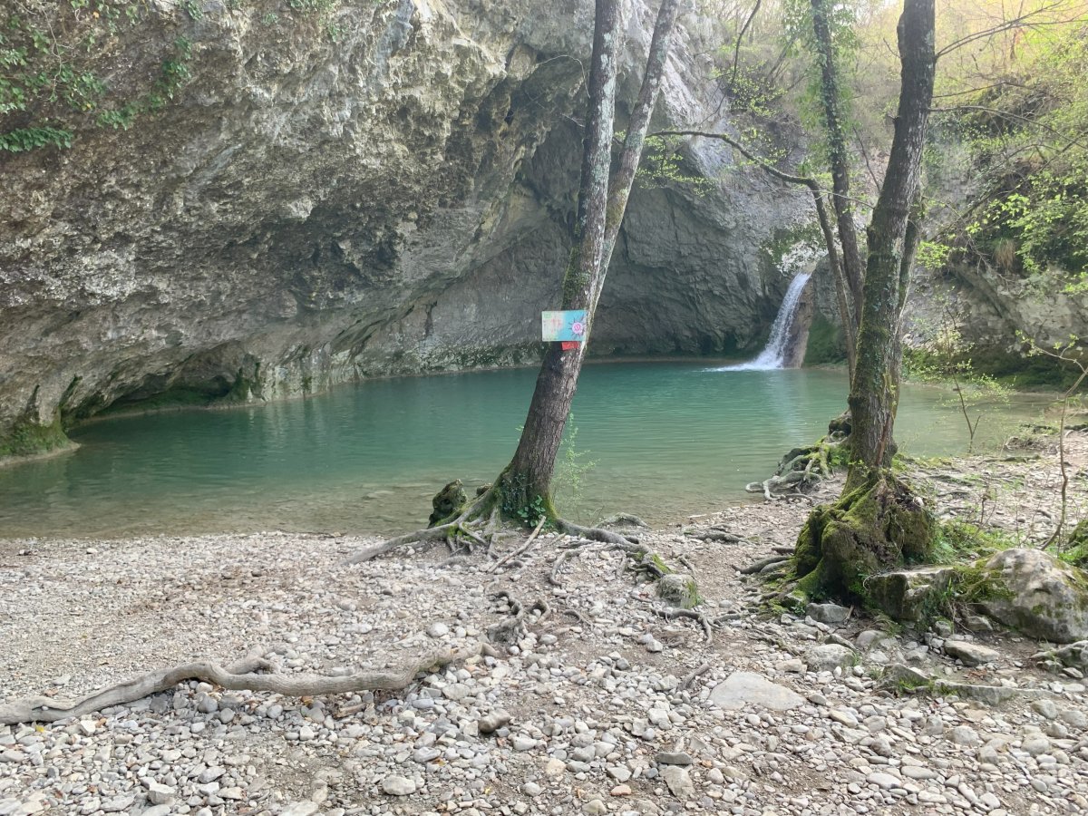 uberbeautiful Mala Pec waterfall at the end of the Draga river.. uberbeautiful Mala Pec waterfall at the end of the Draga river..