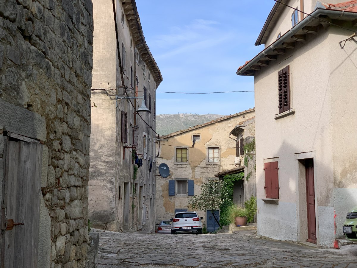 Exploring the hill top village of Buzet.. Exploring the hill top village of Buzet..