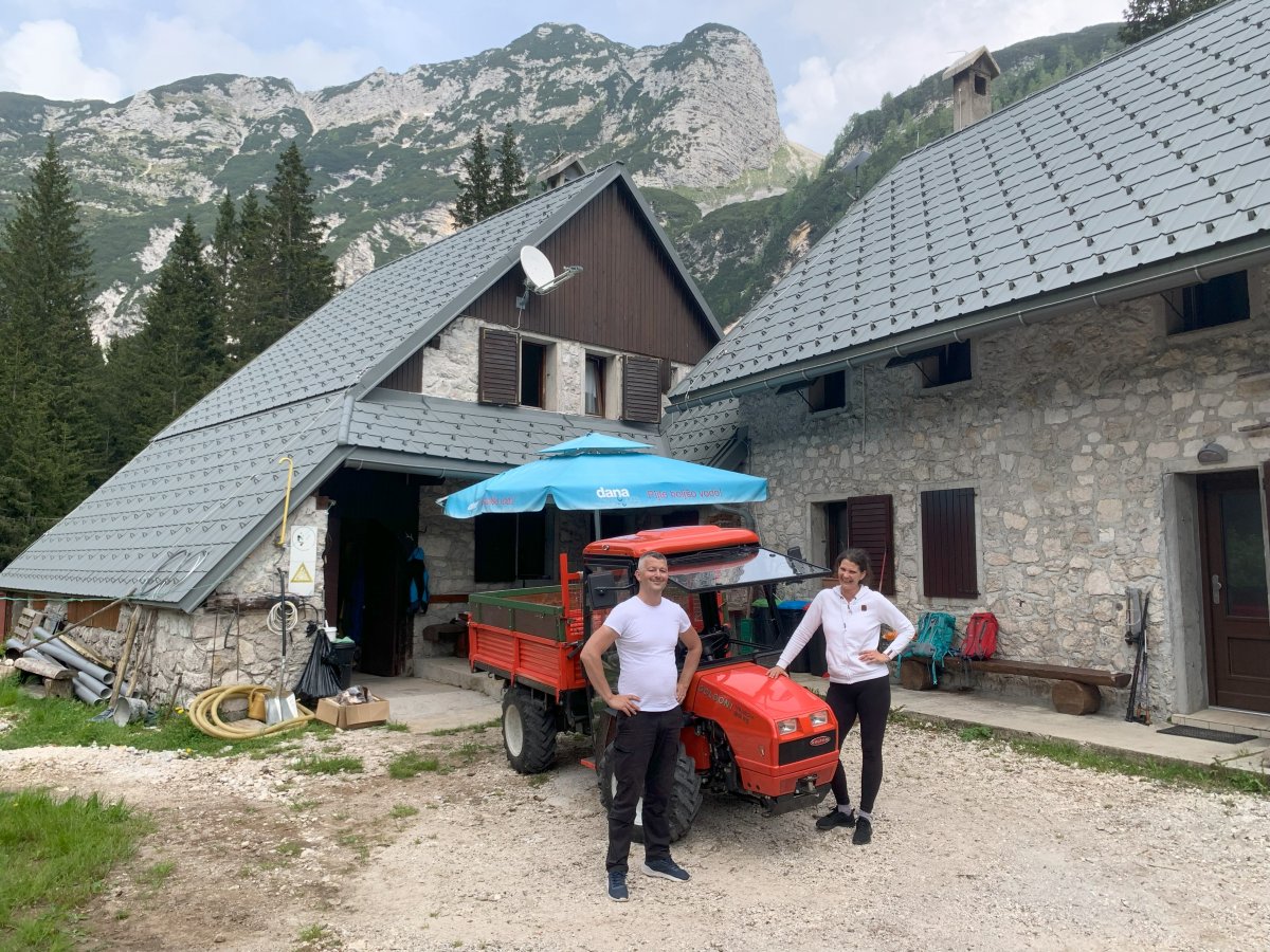 Friendly workers at the mountain hut.. Friendly workers at the mountain hut..