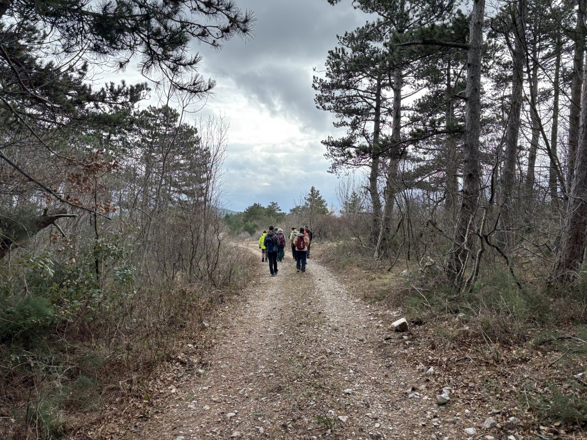 This track leads adjacent to the cliff towards Prapoce, the cliff is about 20m to the right.. This track leads adjacent to the cliff towards Prapoce, the cliff is about 20m to the right..