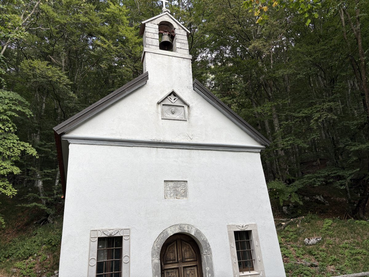 One of the Churches of the 3 Brothers sits quietly on the side of Nanos surrounded by thick forest.. One of the Churches of the 3 Brothers sits quietly on the side of Nanos surrounded by thick forest..