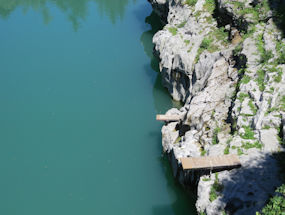 diving board into the soca river