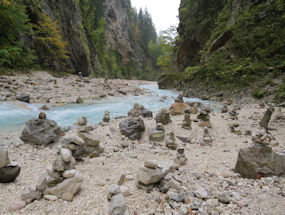 rock valley in green slovenia