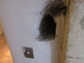 killing hole at velenje castle, slovenia
