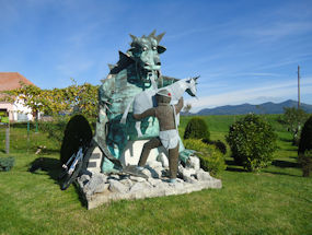 local dragon close to lipizzaner lodge in slovenia