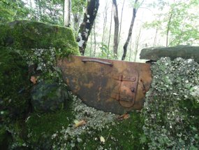 sniper hole from ww1 in slovenia