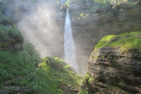 pericnik waterfall in slovenia