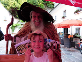 wizard on top of slovenian mountain